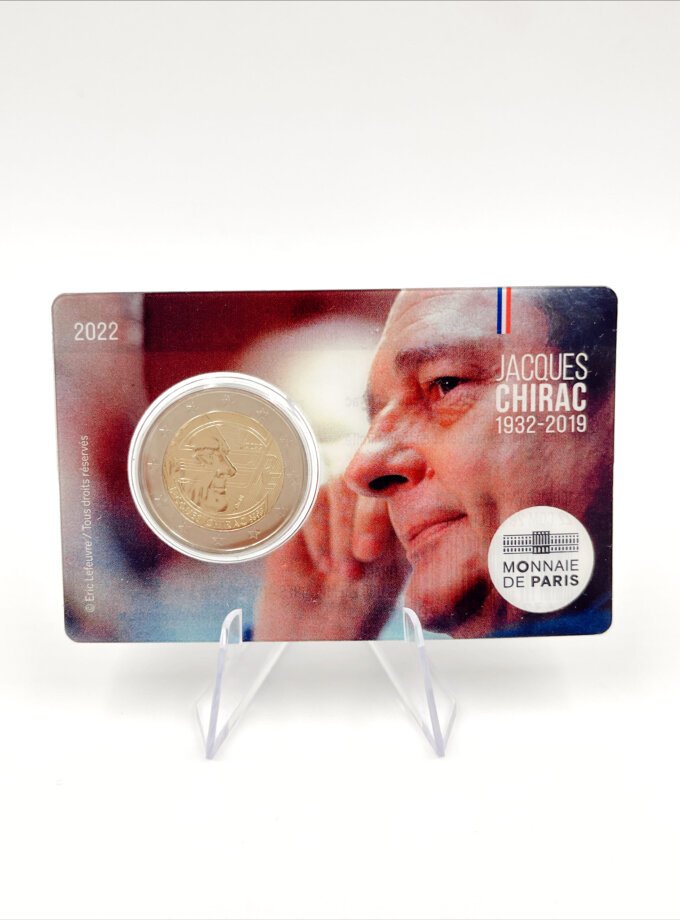 Coincard 2€ França 2022 – Jacques Chirac