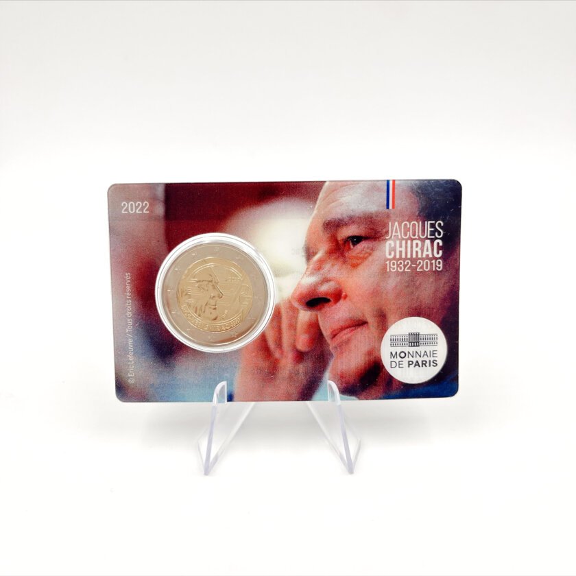 Coincard 2€ França 2022 – Jacques Chirac