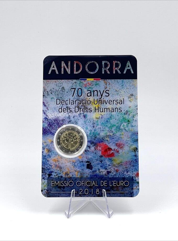 BU 2€ Andorra 2018 – Direitos Humanos