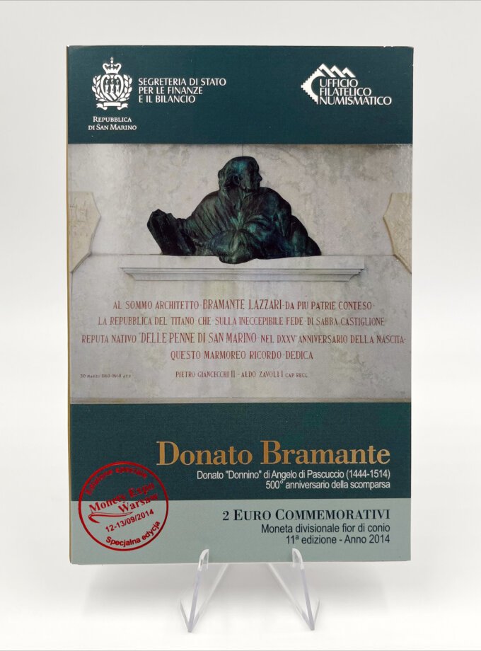 BU 2€ San Marino 2014 – Bramante Versão Limitada MEW