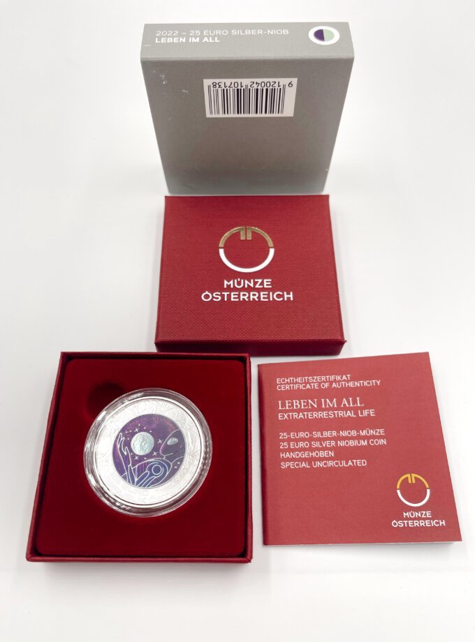Proof 25€ Áustria 2022 – Vida Extraterrestre