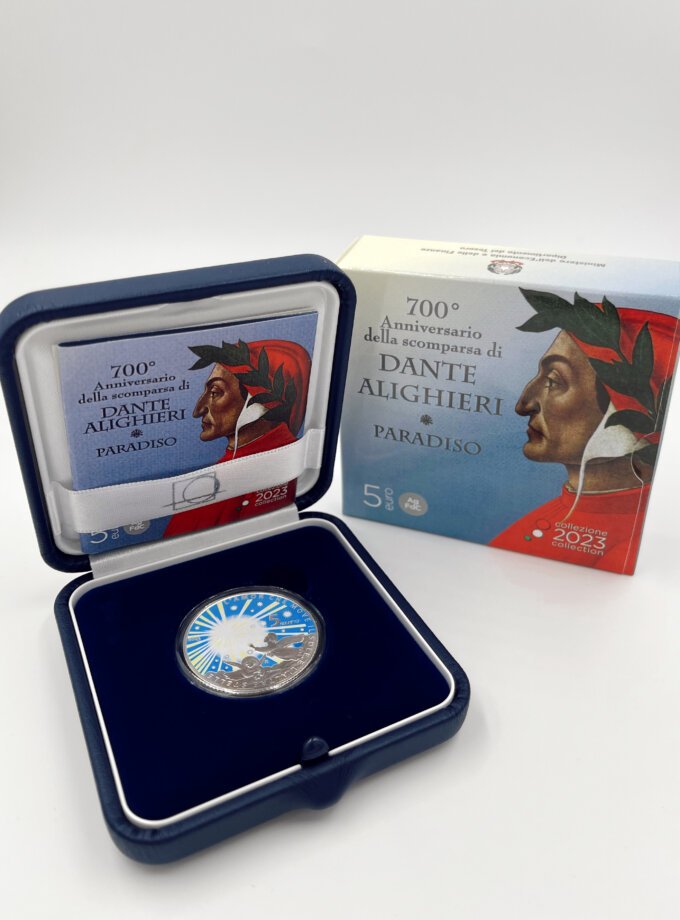 Proof 5€ Itália 2023 – Dante Alighieri “Paraíso”