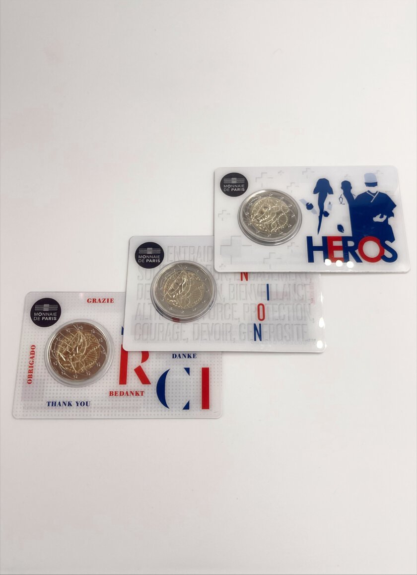 Conjunto Coincards 2€ França 2020 – Covid’19