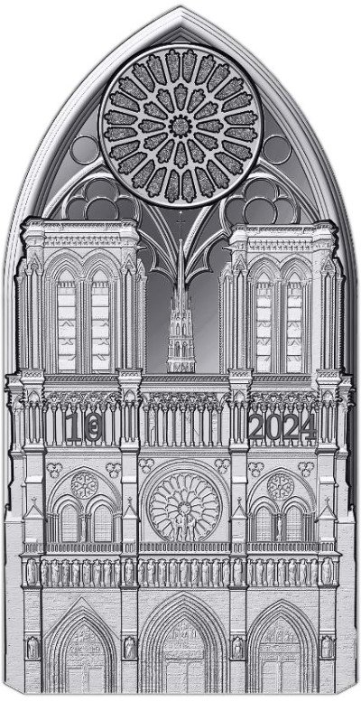 Proof 10€ França 2024 - Notre Dame