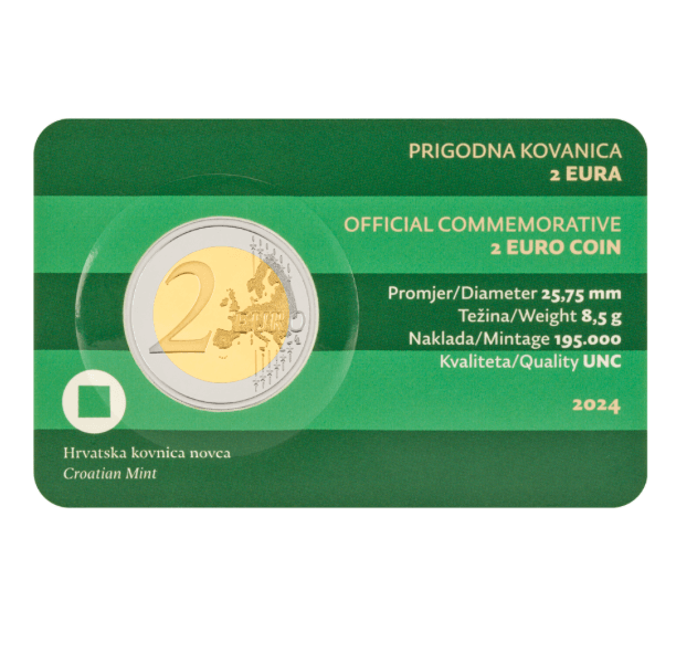 Coincard 2€ Croácia 2024 - Cidade de Varaždin