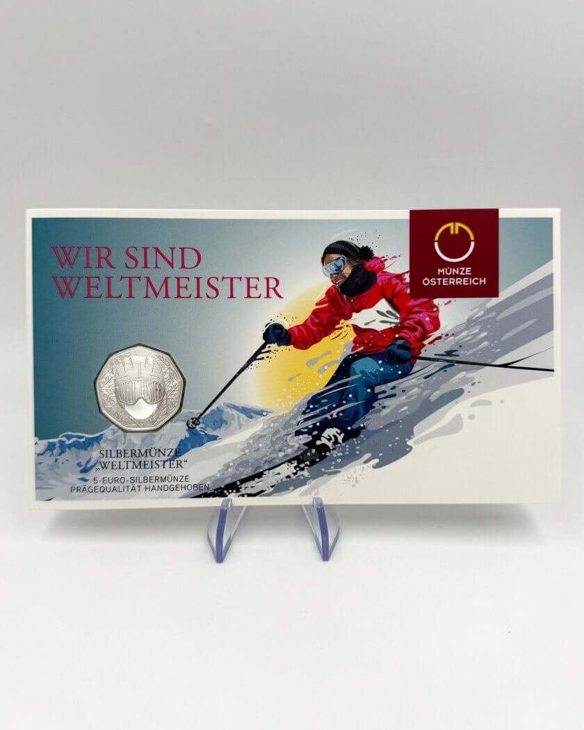 Coincard 5€ Áustria 2024 - Campeão Mundial Ski