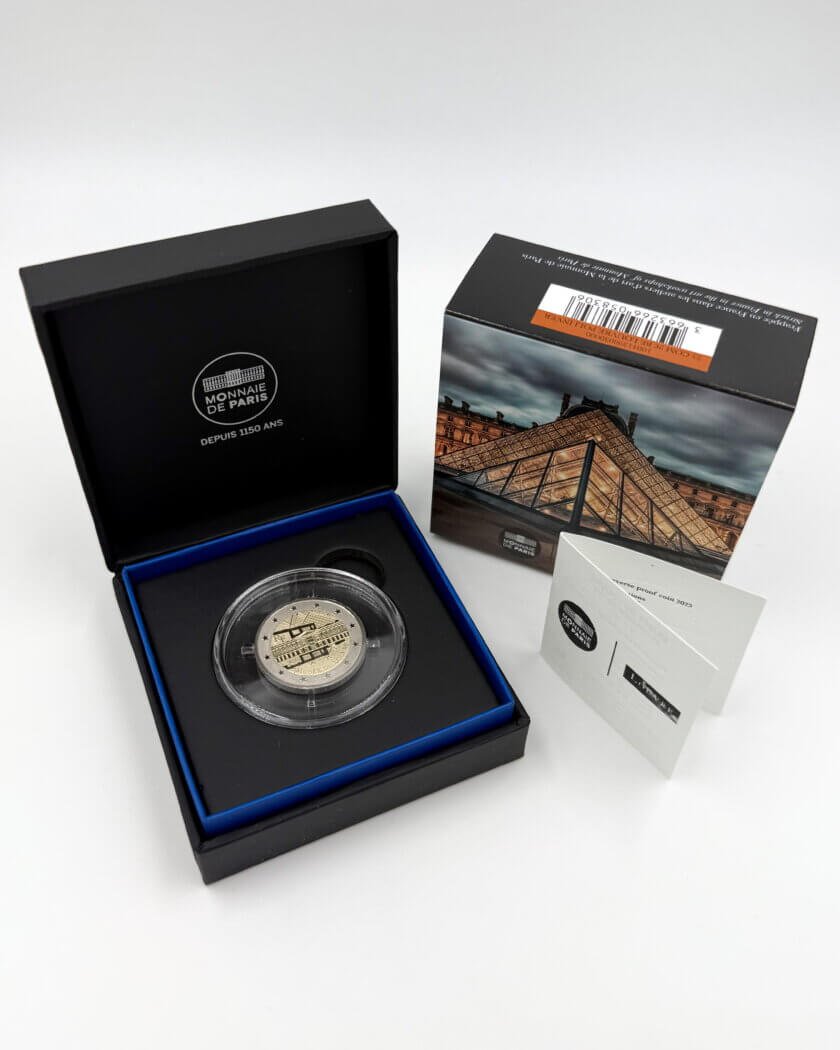Proof 2€ Reverso França 2025 - Museu de Louvre