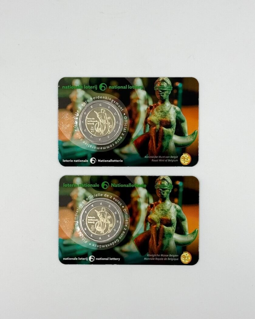 Coincards 2€ Bélgica 2025 - Lotaria Nacional