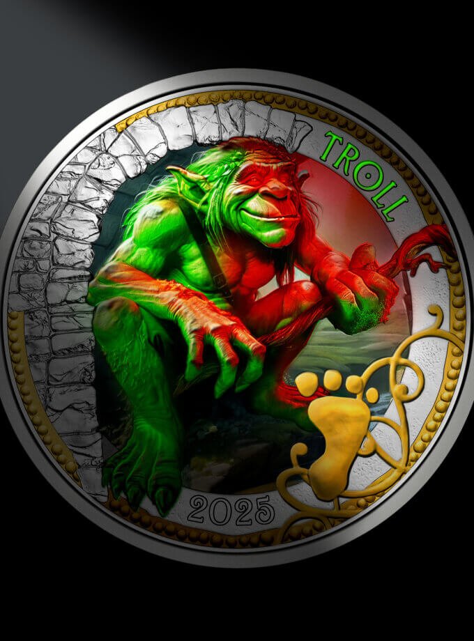 UNC 3€ Áustria 2025 – O Troll